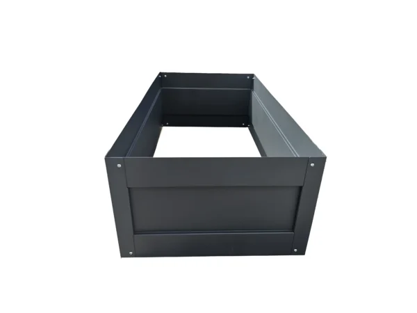 Biorfe Premium Galvanizli Yükseltilmiş Sebze Yatağı, Elektrostatik Fırın Boyalı, Antrasit 120x62x38 cm - Görsel 4