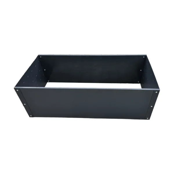 Biorfe Premium Plywood Yükseltilmiş Sebze Yatağı, Elektrostatik Fırın Boyalı, Antrasit 125x60x40 cm - Görsel 2