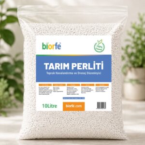 Biorfe Tarım Perliti — Toprak Havalandırma ve Drenaj Düzenleyici 10 Litre