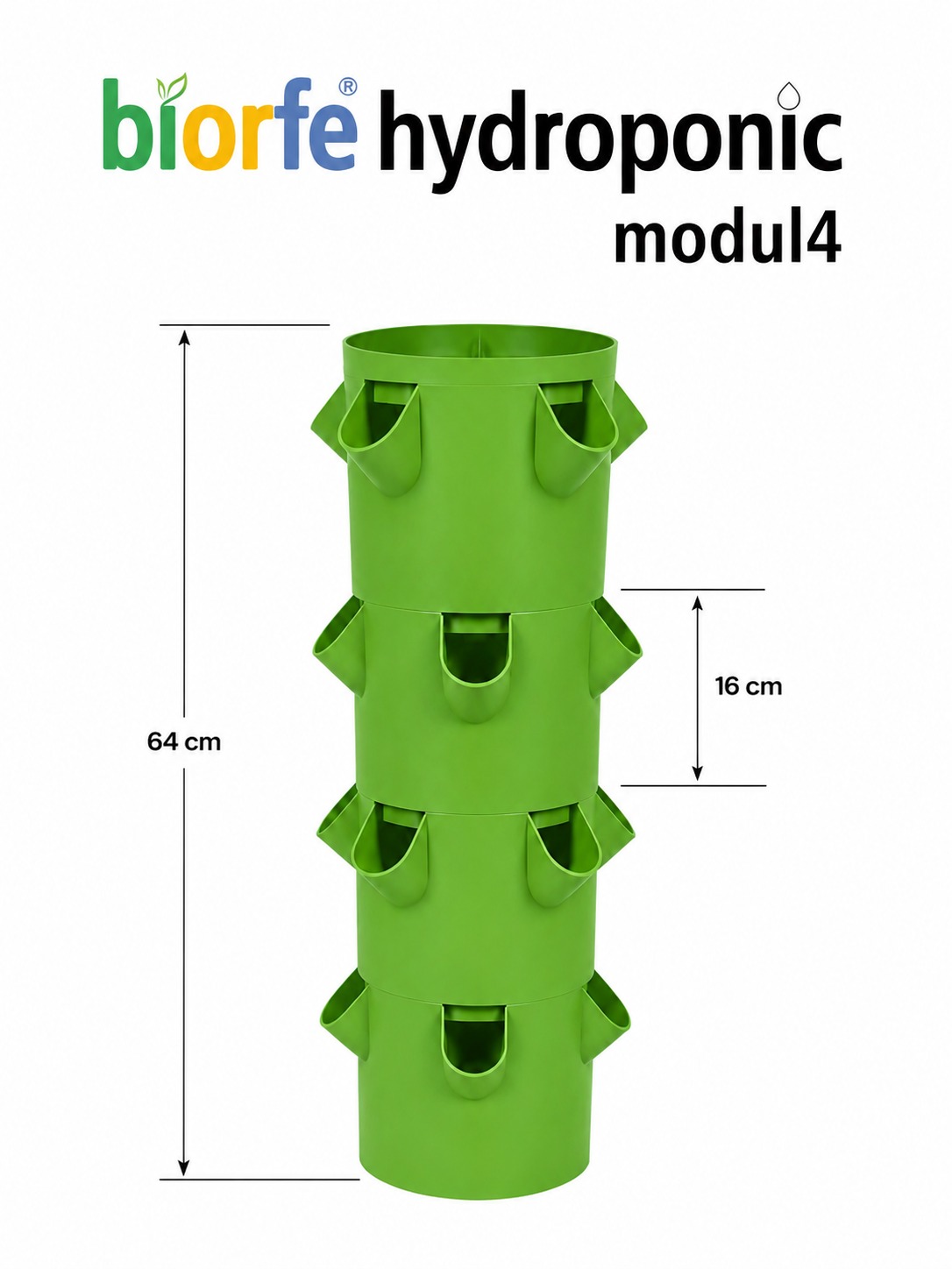 Biorfe 4 Adet Hydroponic Modül